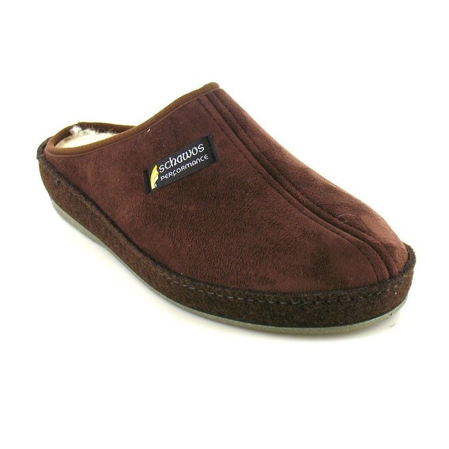 Chaussons mules fourrés homme SCHAWOS