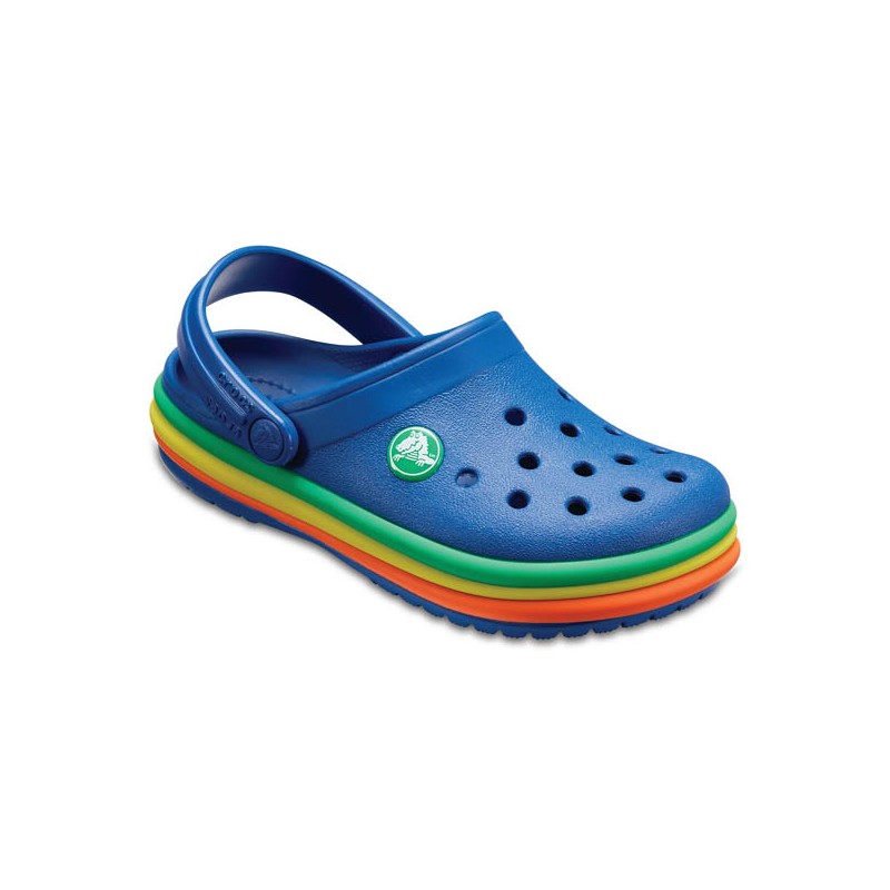SOLDES CB Rainbow Band Clog Kids CROCS taille 24 Rose CHAUSSMART CHAUSSMART