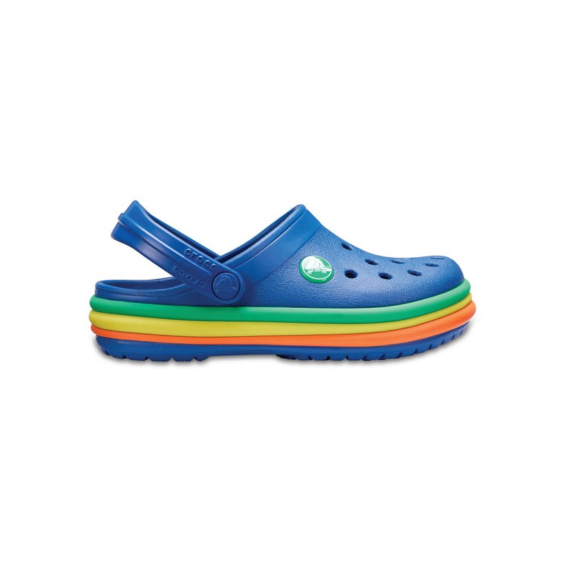 SOLDES CB Rainbow Band Clog Kids CROCS taille 24 Rose CHAUSSMART CHAUSSMART