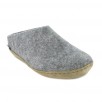 Chausson mule en laine vierge homme femme  GLERUPS Slip On Leather
