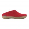 Chausson mule en laine vierge homme femme  GLERUPS Slip On Leather