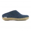 Chausson mule en laine vierge homme femme  GLERUPS Slip On Leather