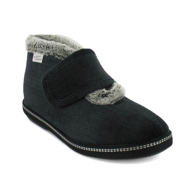 chaussons montants fourres femme la maison de l'espadrille 6830