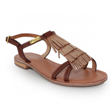 sandales femme en cuir marron les tropeziennes Belie