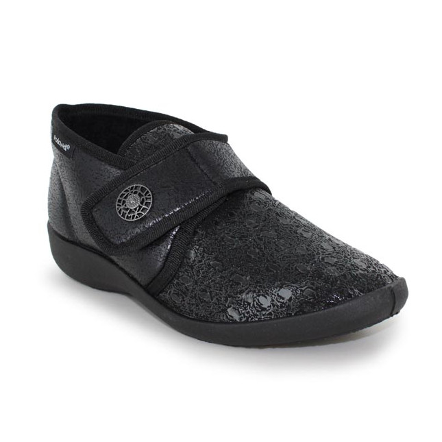 chaussons pieds sensibles femme noir extensible podowellCaviar