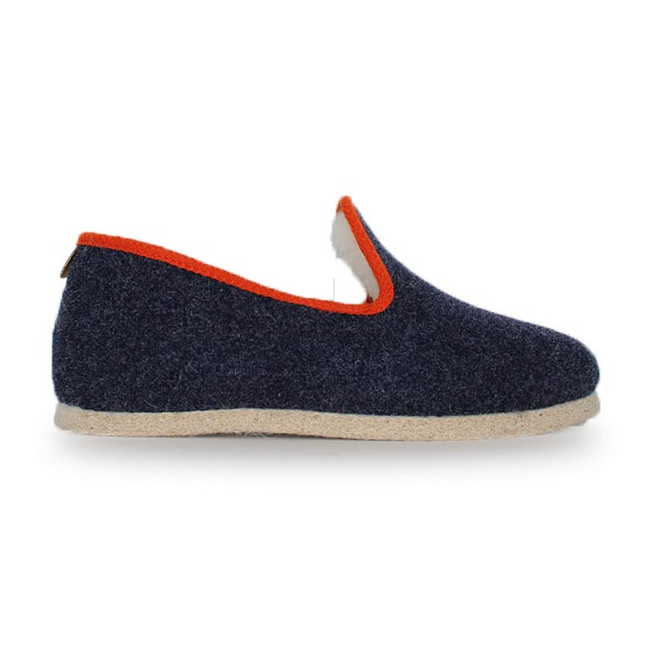 Charentaise Homme semelle feutre Chausse Mouton  Tweed