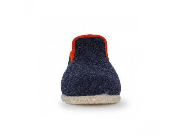 Charentaise Homme semelle feutre Chausse Mouton  Tweed