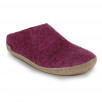 Chausson mule en laine vierge homme femme  GLERUPS Slip On Leather