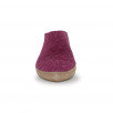 Chausson mule en laine vierge homme femme  GLERUPS Slip On Leather