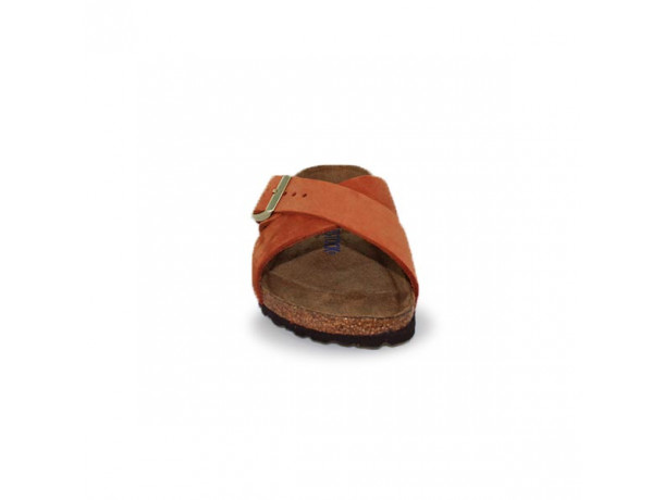 Mule en nubuck orange  Birkenstock Siena