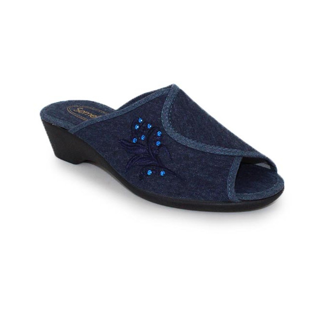 chausson mule femme ouverte a talon Sheila semelflex