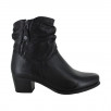 bottine noire confort femme caprice 25347