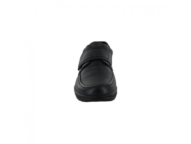 chaussure de ville homme noir velcro 82102
