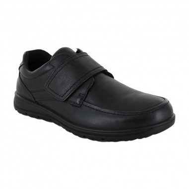 chaussure de ville homme noir velcro 82102