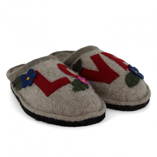 Chaussons mules femme HAFLINGER Flair Love