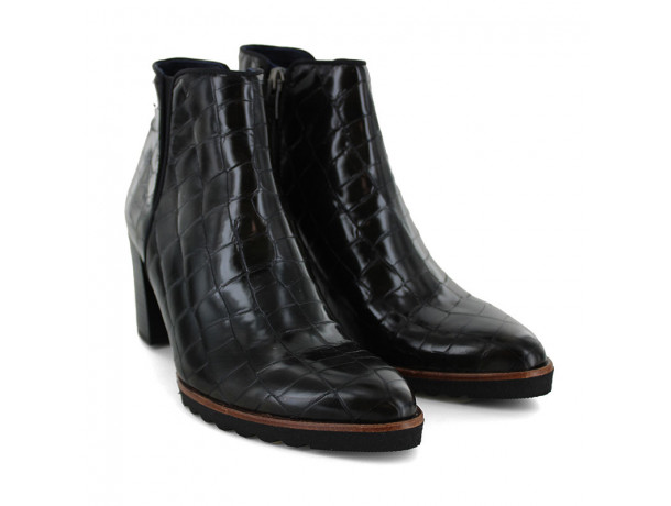 Boots zip cuir femme DORKING Thais 7224