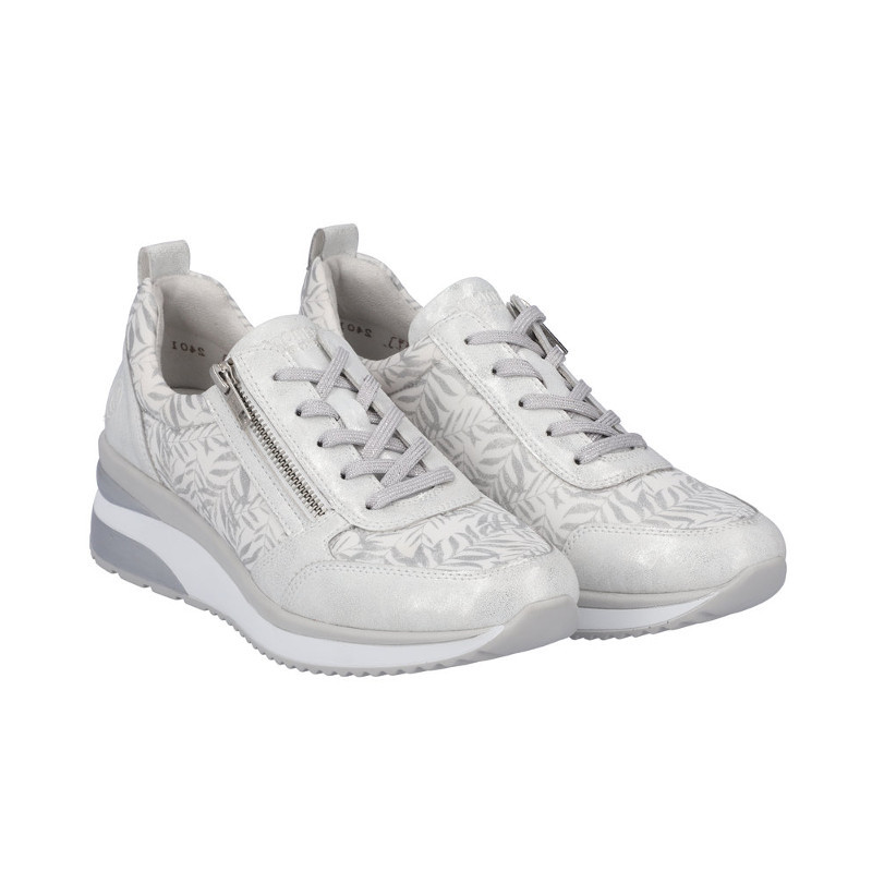 Achat chaussures Remonte Femme Basket, vente Remonte D2401-90 Perle Creme - Basket  Femme talon compense