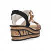 Sandales talon compensé femme RIEKER Eagle 68176