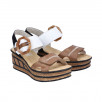 Sandales talon compensé femme RIEKER Eagle 68176