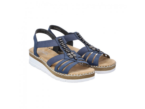 Sandales brides élastiques femme RIEKER Morelia V1206