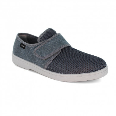 Chaussons confortables Velcro homme FARGEOT Vigo