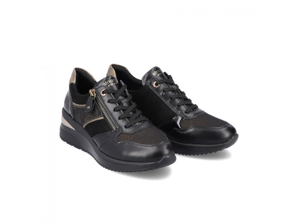 Baskets noires femme REMONTE D2413
