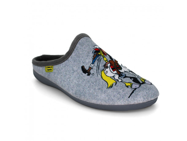 chaussons mules homme la maison de l'espadrille Lucky Luke (L23)