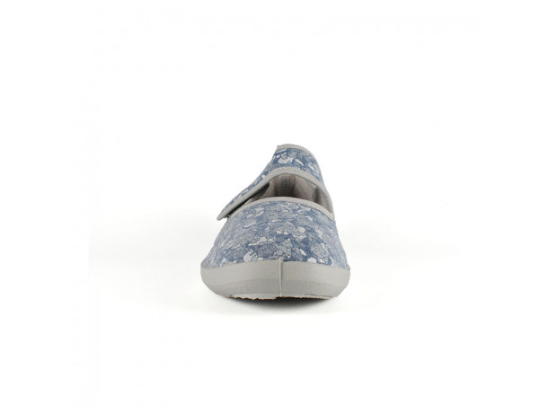 Chaussons ballerines à bride Velcro FARGEOT Tosquet