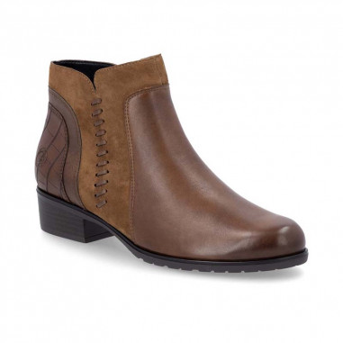 bottines marrons confortables femme Remonte D6893