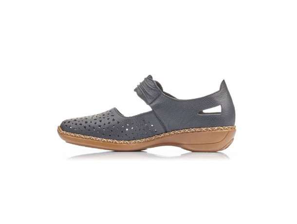 ballerine femme à velcro confortable RIEKER Maya 41399