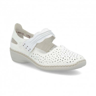 ballerine femme à velcro confortable RIEKER Maya 41399