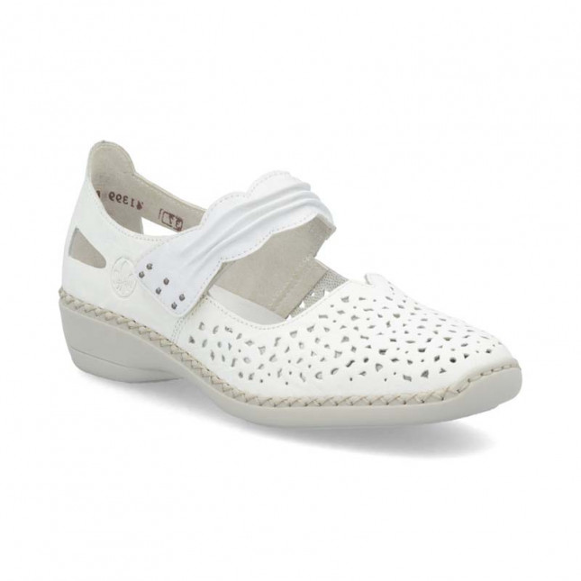 ballerine femme à velcro confortable RIEKER Maya 41399