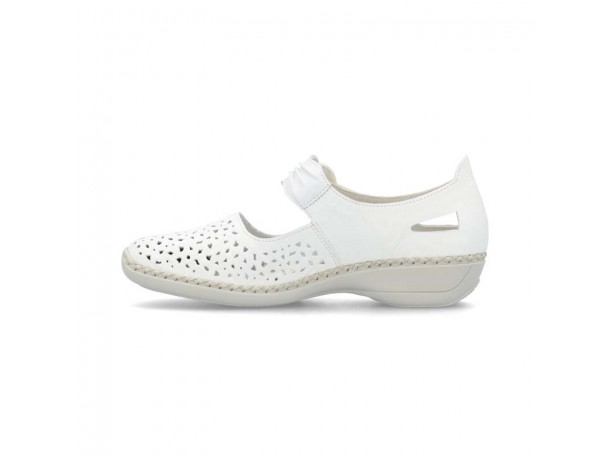 ballerine femme à velcro confortable RIEKER Maya 41399