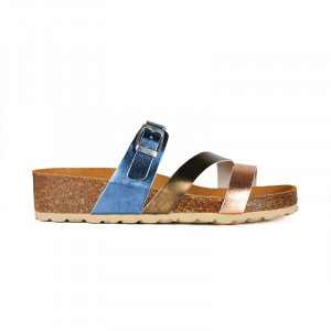Espadrilles Femme Mules Toile Plates Slip-On - Chaussures D'Été Confortables Style Ballerine