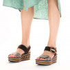 Sandales talon compensé femme RIEKER Eagle 68176