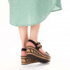 Sandales talon compensé femme RIEKER Eagle 68176