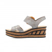 Sandales talon compensé femme RIEKER Eagle 68176