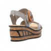 Sandales talon compensé femme RIEKER Eagle 68176
