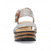 Sandales talon compensé femme RIEKER Eagle 68176