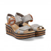 Sandales talon compensé femme RIEKER Eagle 68176