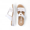 mule femme blanche confortable Rieker Alabama V0636