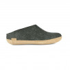 Chausson mule en laine vierge homme femme  GLERUPS Slip On Leather
