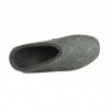 Chausson mule en laine vierge homme femme  GLERUPS Slip On Leather