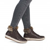 bottines femme marron fourrées Remonte D0780