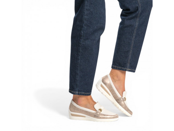 mocassin compensé  femme confortable ARA 50630