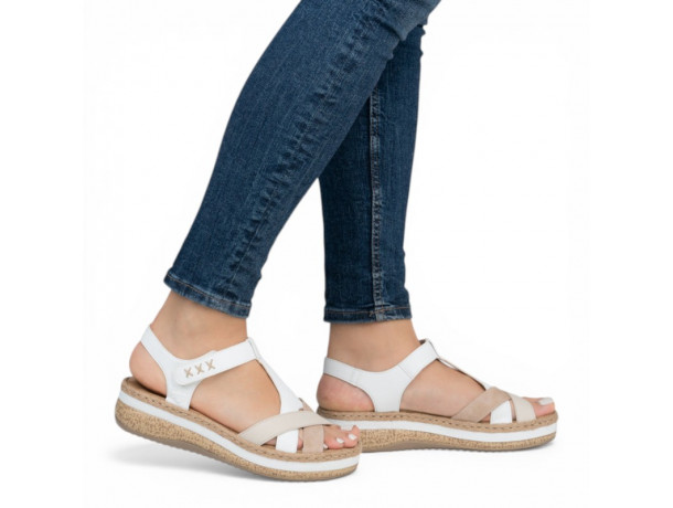 Sandales brides confortables femme RIEKER Massa V0919