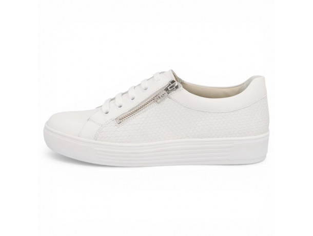 Basket blanche pieds très larges Solidus Kendal 30135