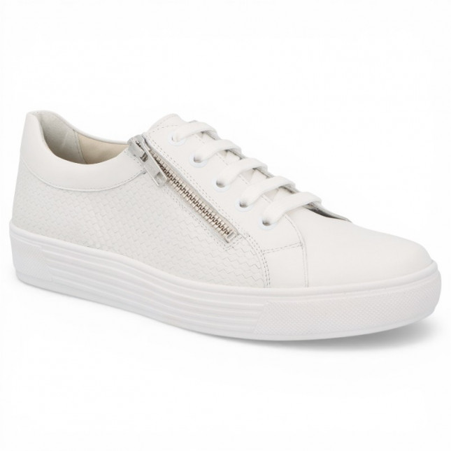 Basket blanche pieds très larges Solidus Kendal 30135