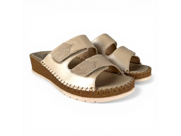 Mule talon compensée femme confortable Scarlett