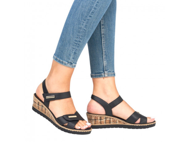 sandales talon compensé femme  confortables Remonte R6266